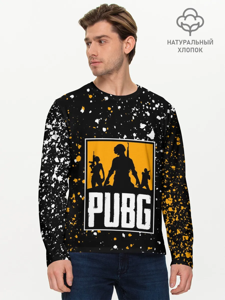 Мужской лонгслив базовый / PUBG / ПАБГ / ГРАНЖ
