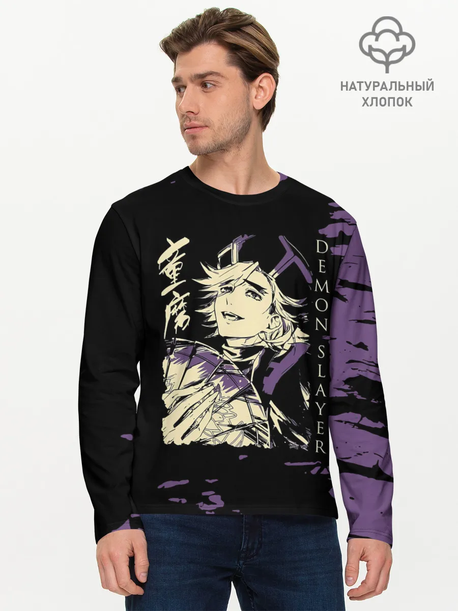 Мужской лонгслив базовый / Demon Slayer: Kimetsu no Yaiba