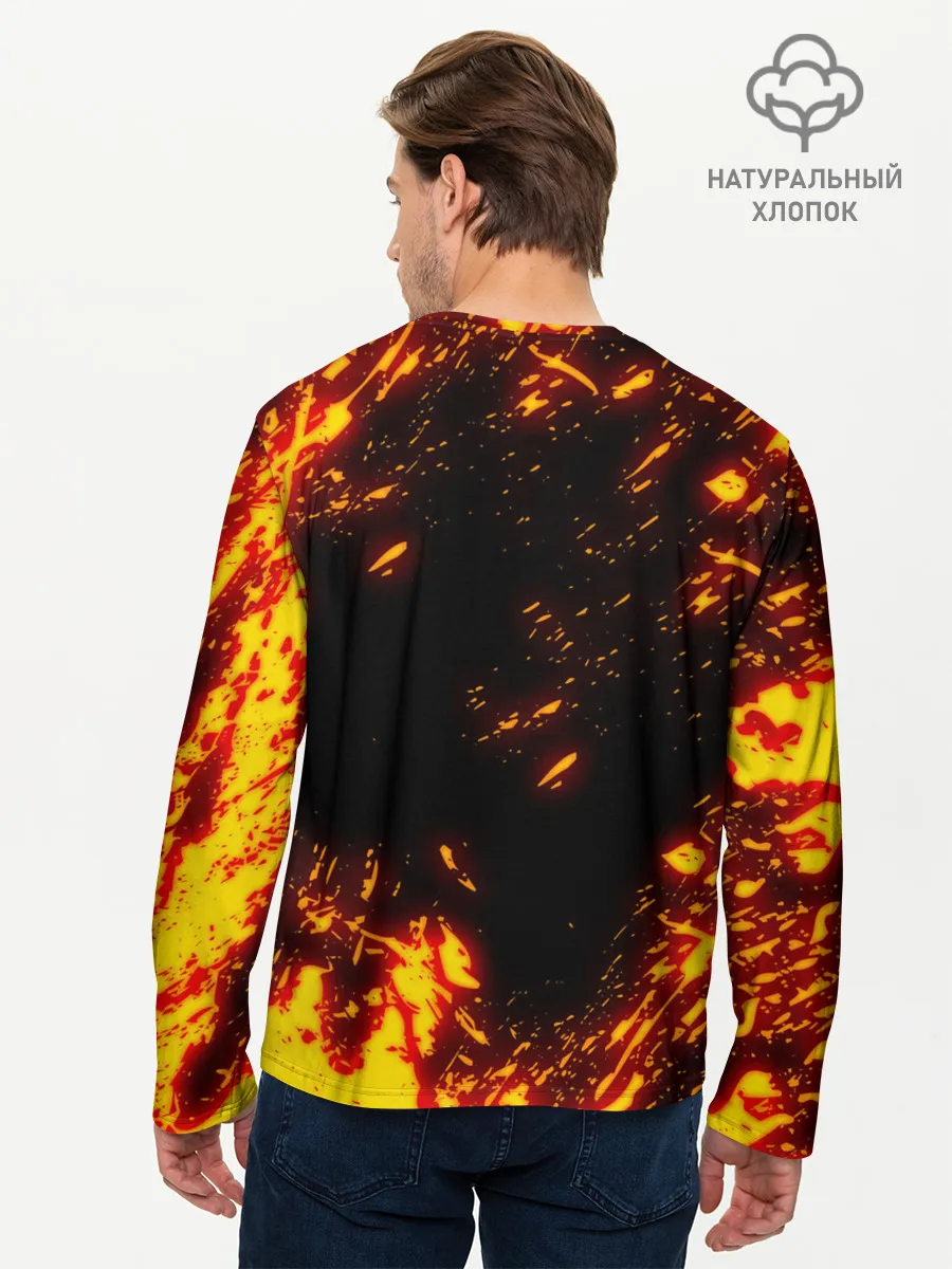 Мужской лонгслив базовый / Geometry Dash | Demon