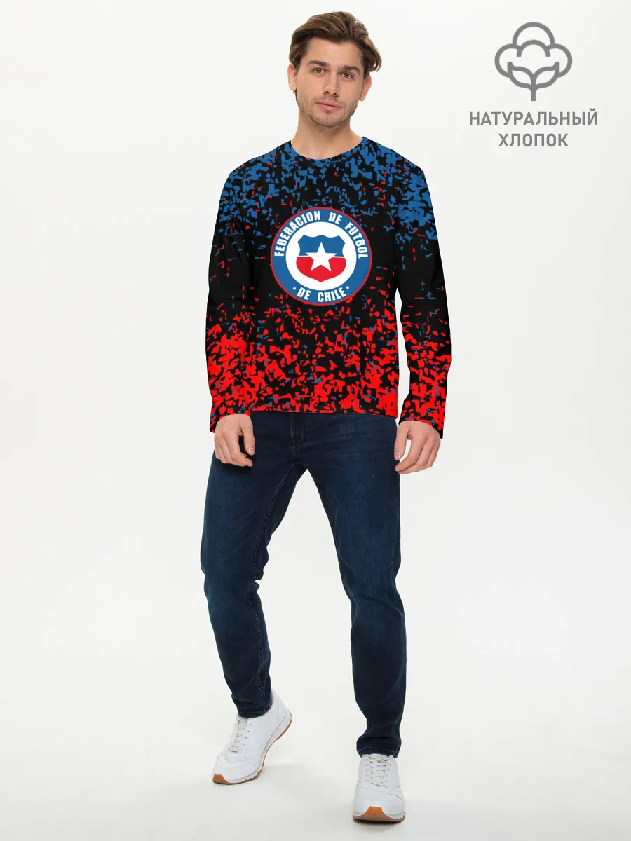 Мужской лонгслив базовый / Сборная Чили