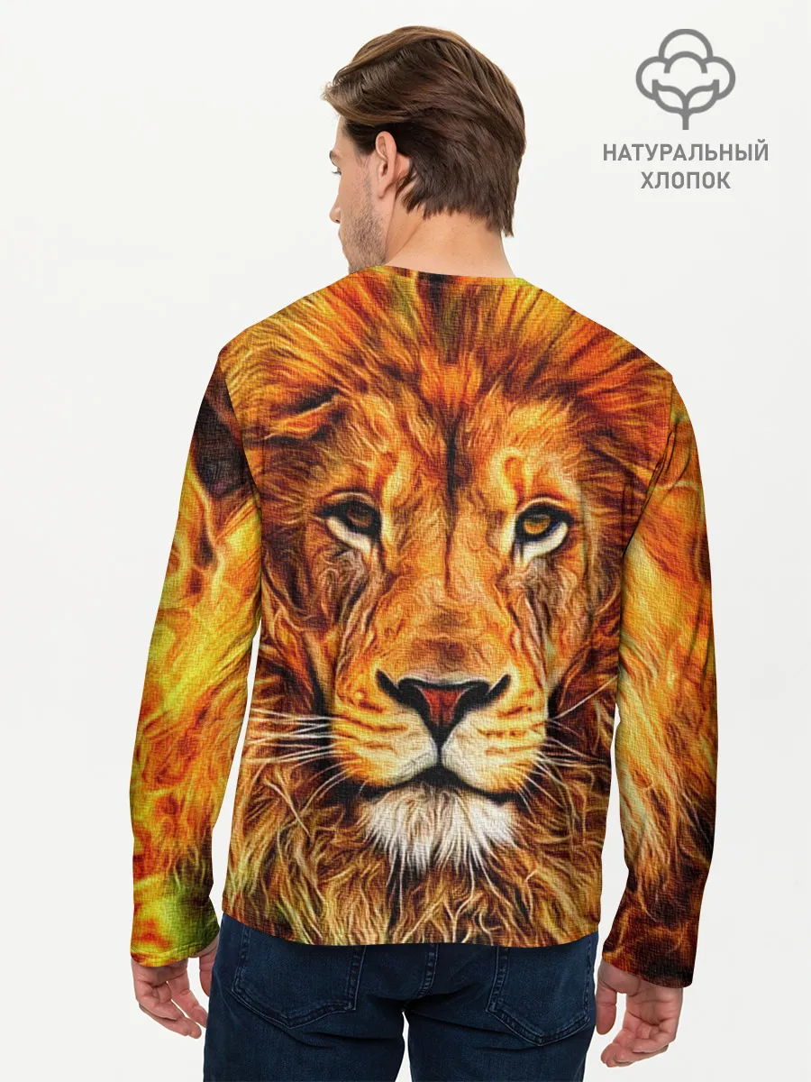 Мужской лонгслив базовый / LION