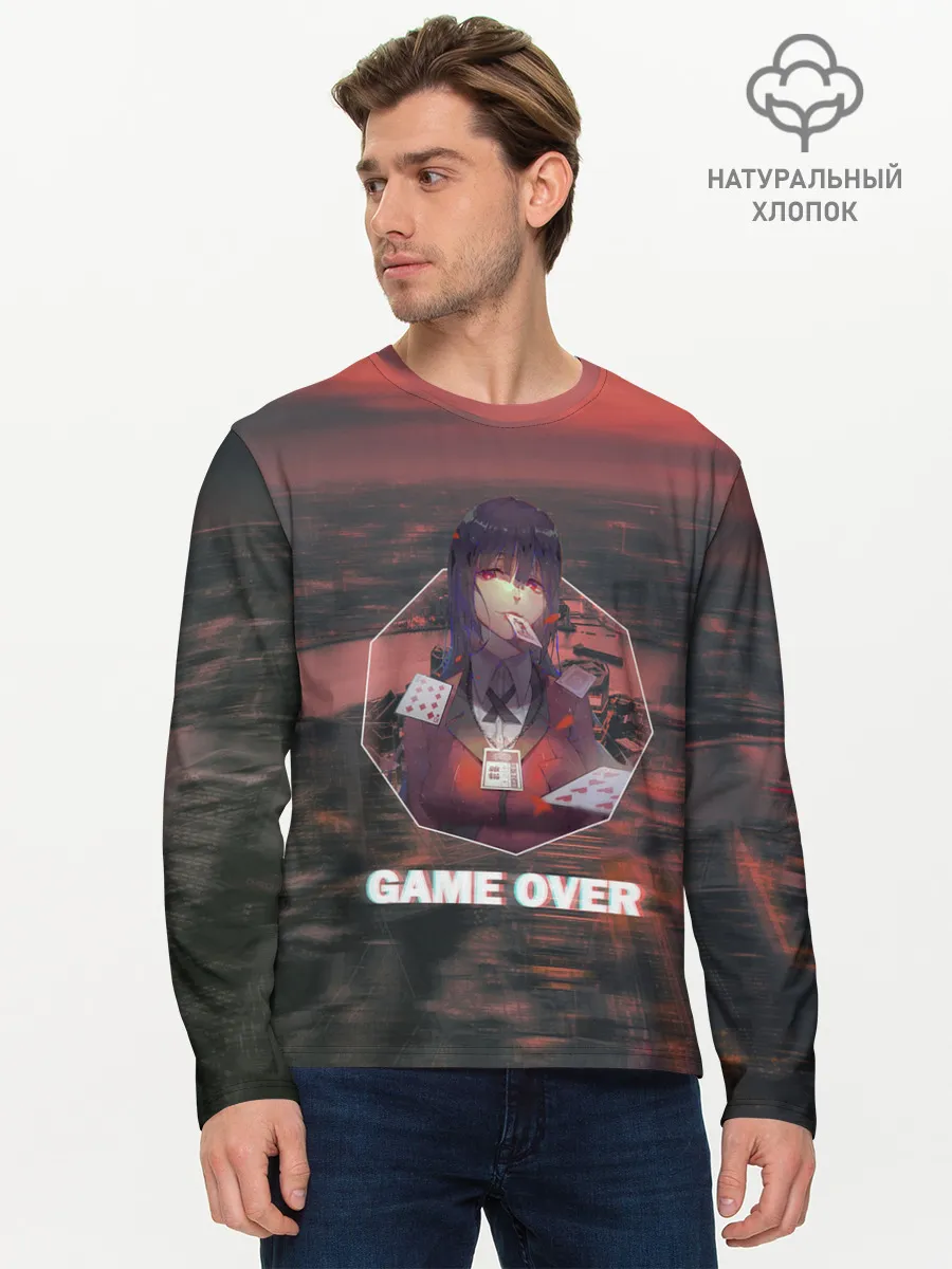 Мужской лонгслив базовый / Kakegurui Yumeko Jabami art