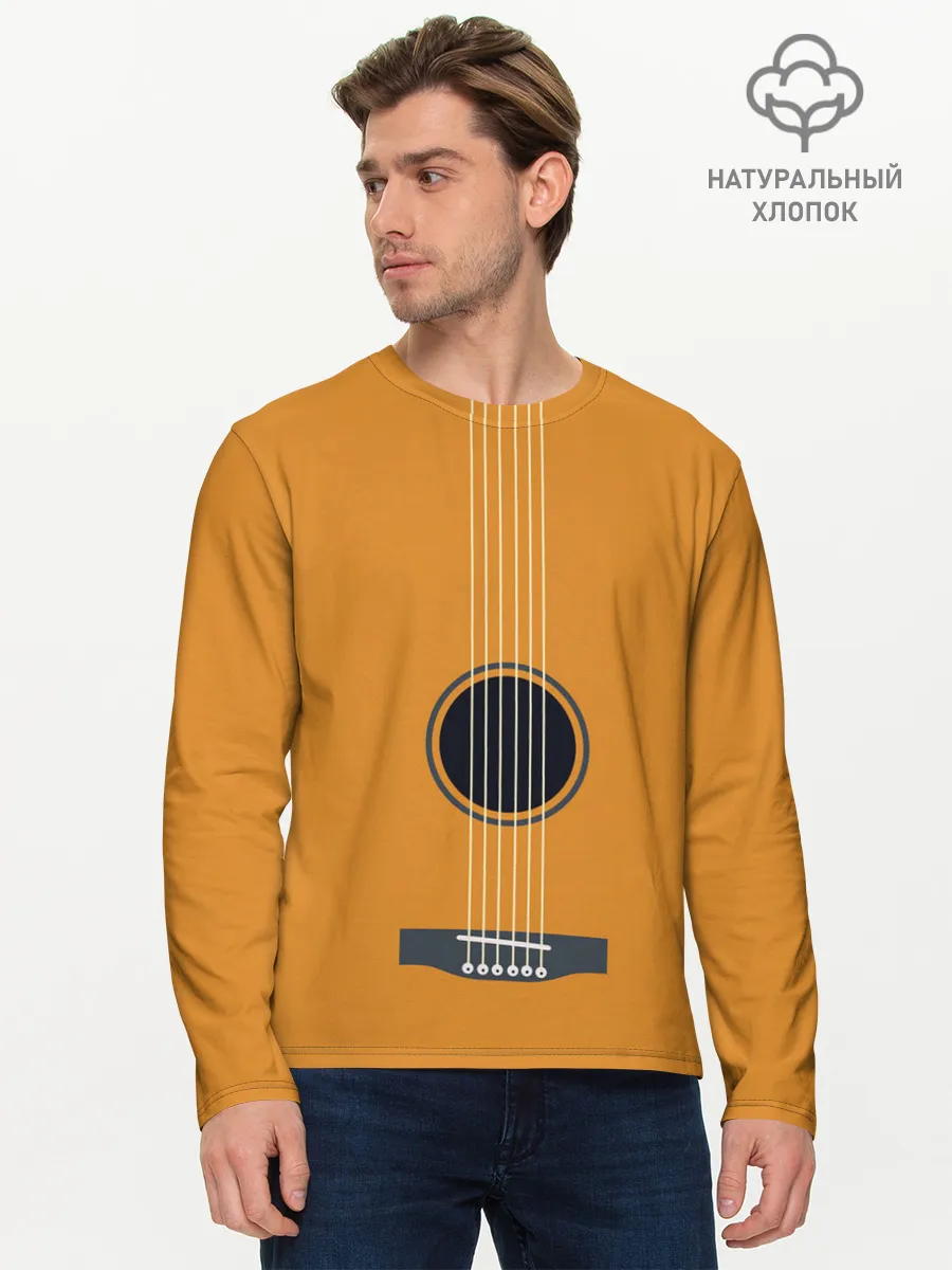 Мужской лонгслив базовый / ГИТАРА