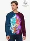 Мужской лонгслив базовый / Vegeta power