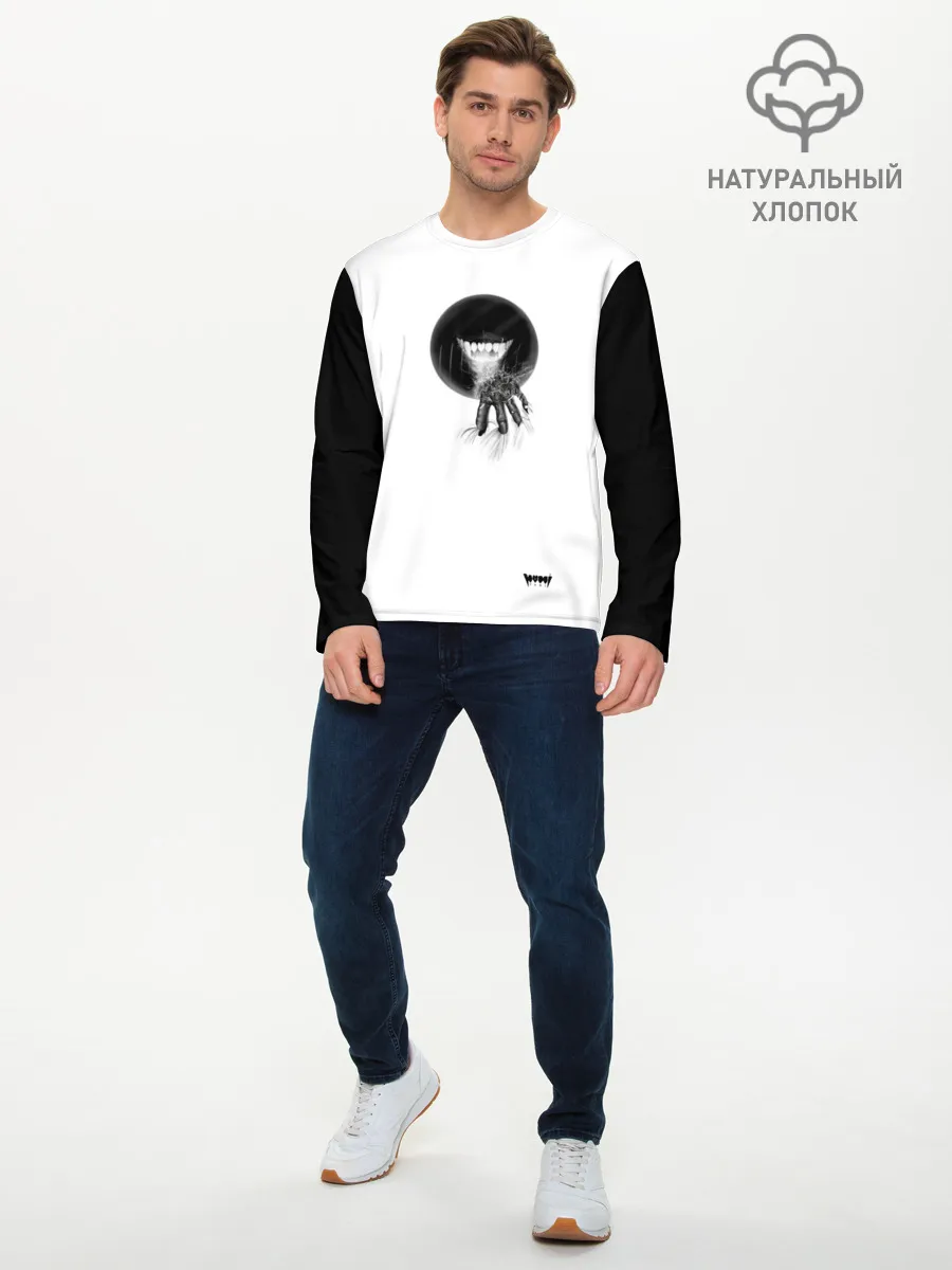 Мужской лонгслив базовый / Yami: cell 3D