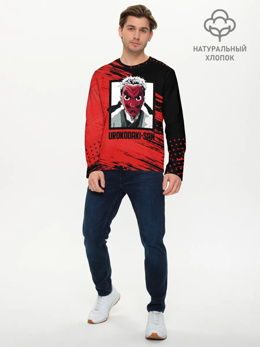Мужской лонгслив базовый / UROKODAKI-SAN Kimetsu no Yaiba