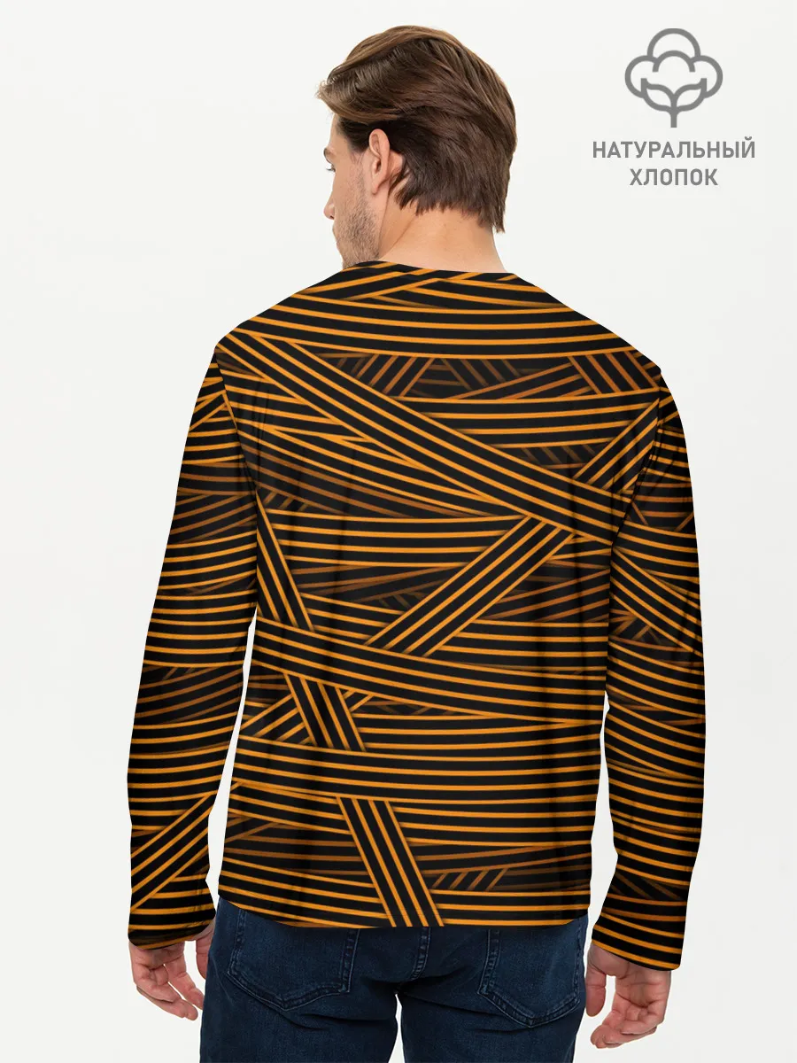 Мужской лонгслив базовый / ПОБЕДА! ГЕОРГИЕВСКАЯ ЛЕНТА