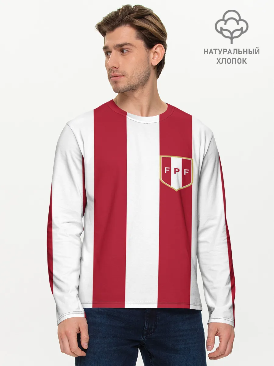 Мужской лонгслив базовый / Сборная Перу.