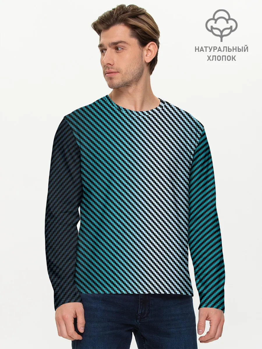 Мужской лонгслив базовый / Carbon Blue