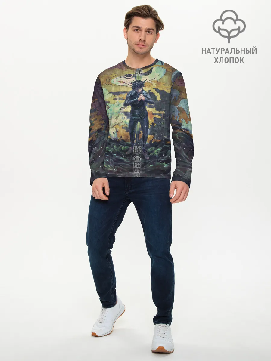 Мужской лонгслив базовый / Anime art