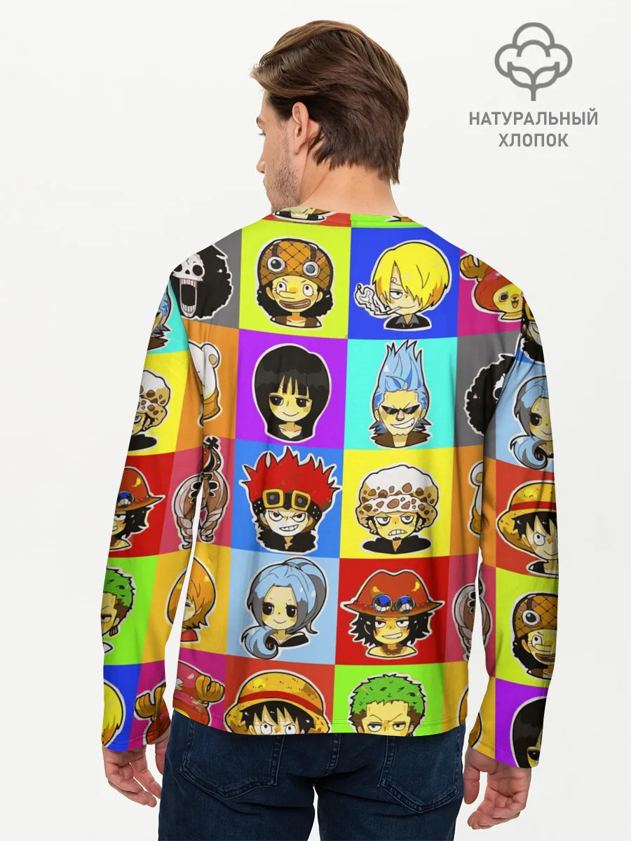 Мужской лонгслив базовый / ONE PIECE / ВАН ПИС / УЗОР