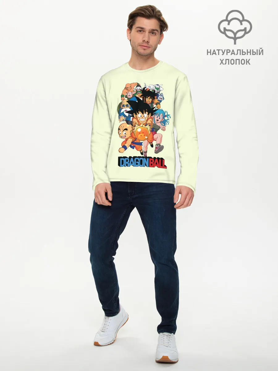 Мужской лонгслив базовый / Команда Драконьего яйца