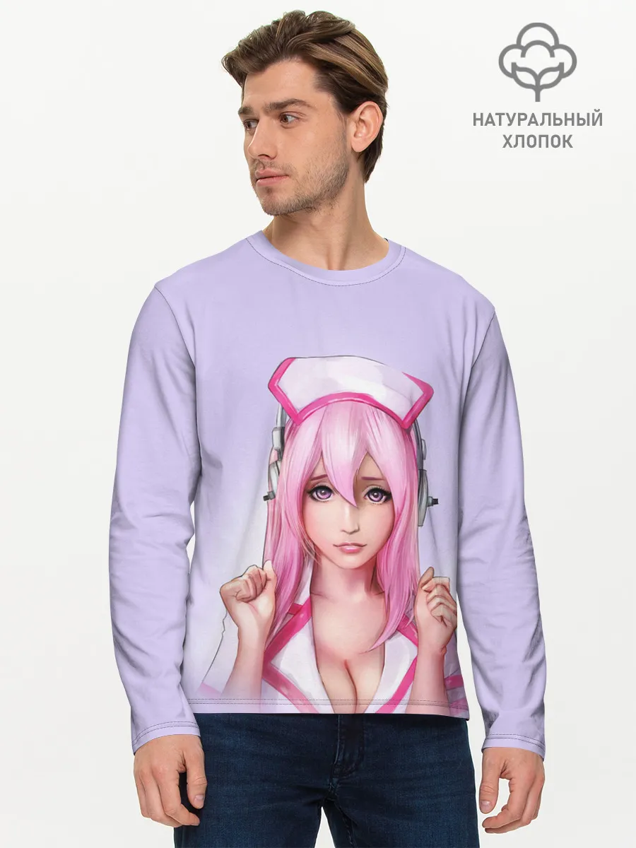 Мужской лонгслив базовый / Медсестричка | Nurse