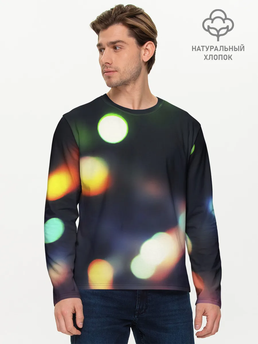 Мужской лонгслив базовый / NIGHT | НОЧЬ