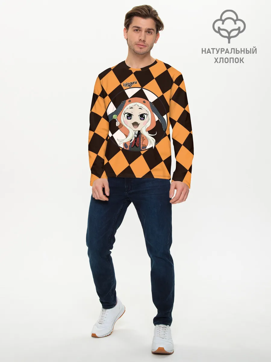 Мужской лонгслив базовый / Руна Безумный азарт | Kakegurui