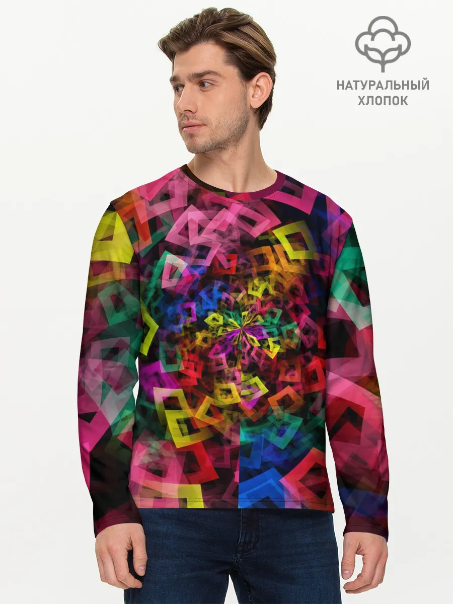 Мужской лонгслив базовый / Калейдоскоп