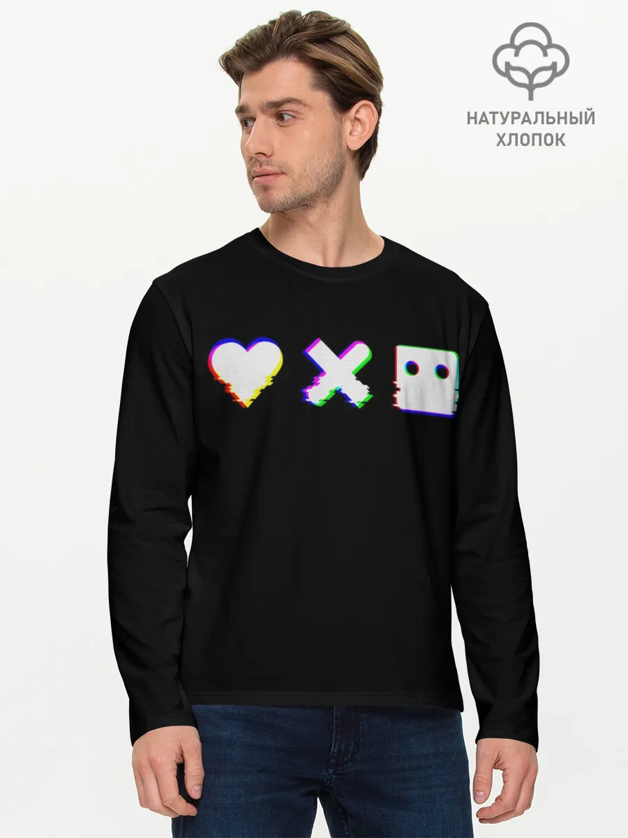 Мужской лонгслив базовый / Love Death and Robots