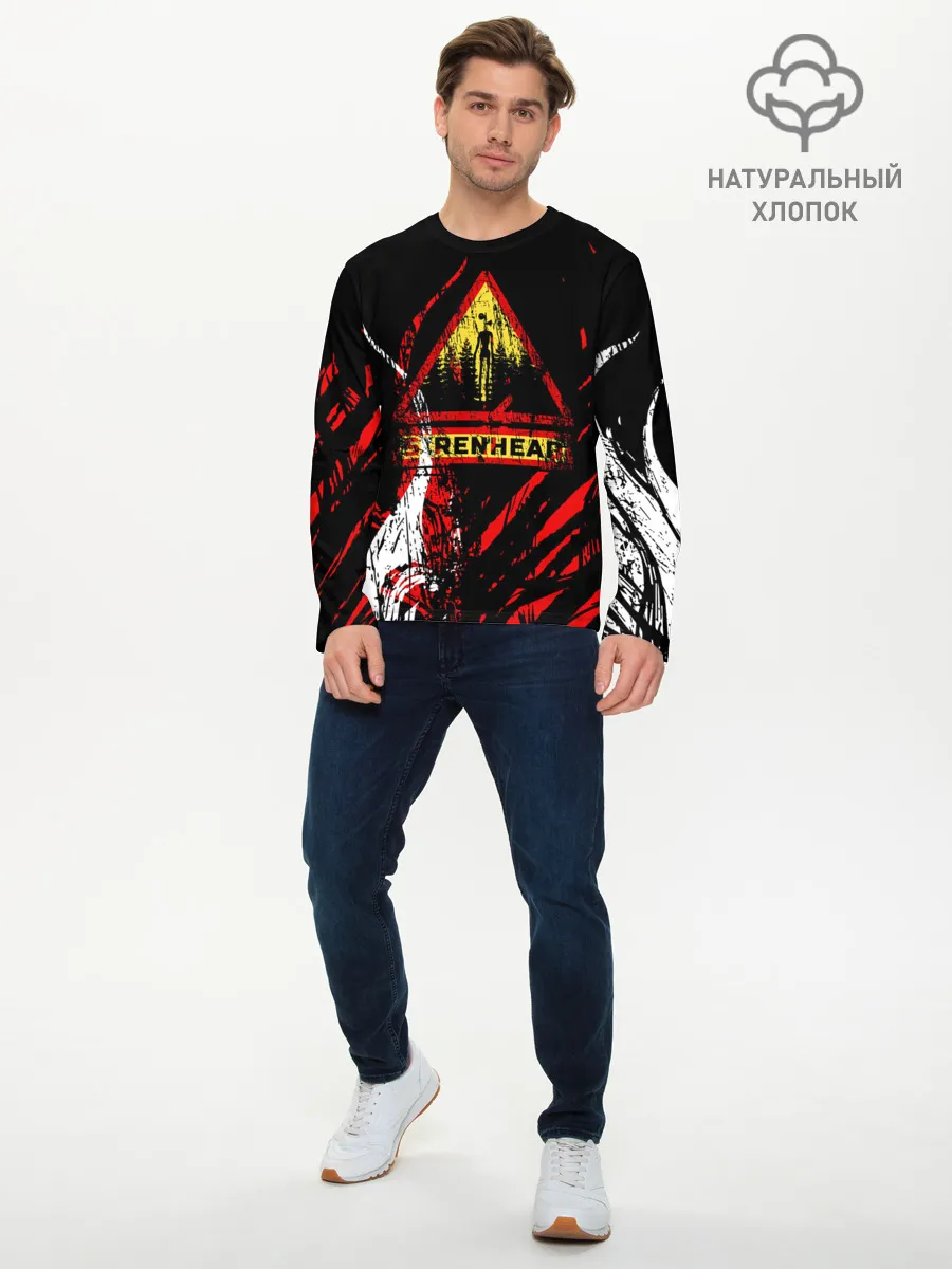 Мужской лонгслив базовый / Danger : Siren Head
