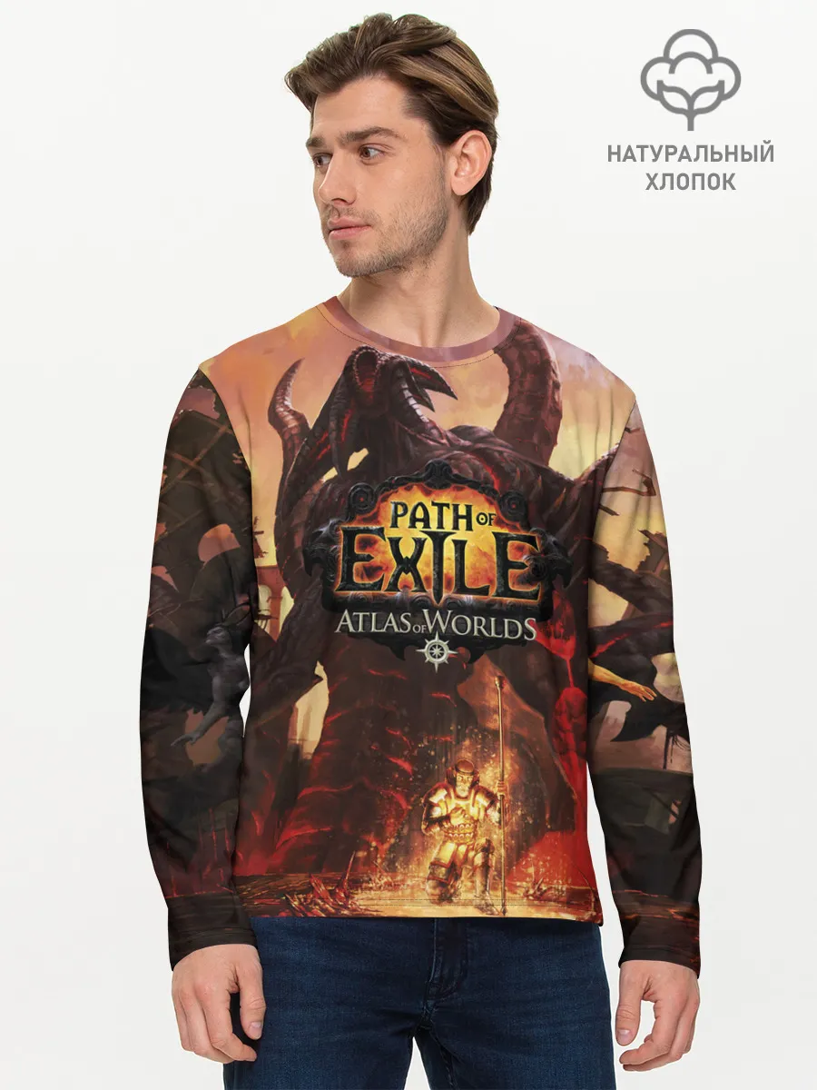 Мужской лонгслив базовый / Path of Exile