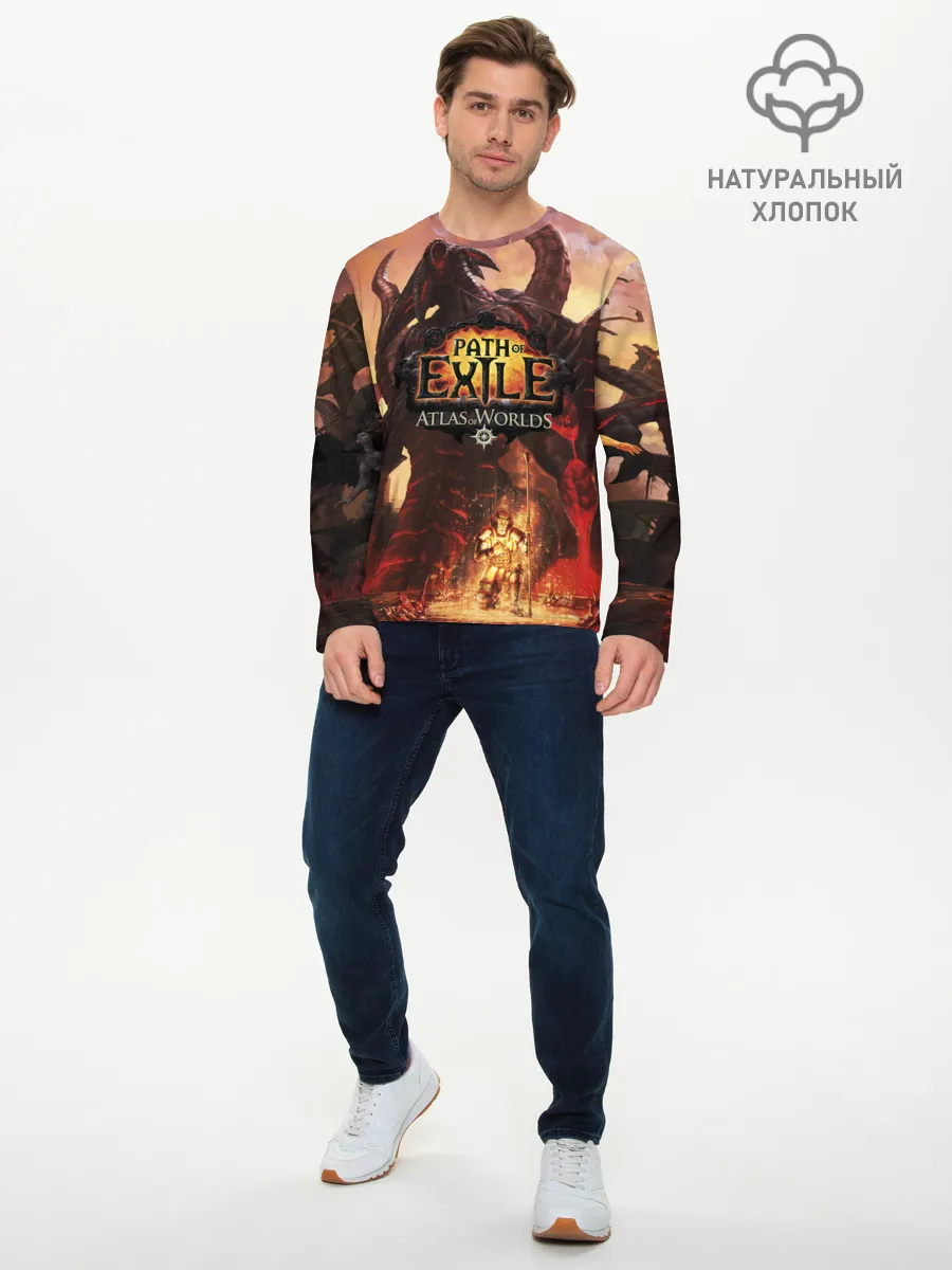 Мужской лонгслив базовый / Path of Exile