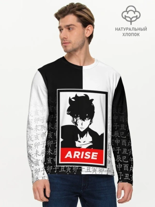 Мужской лонгслив базовый / СОН ДЖИН ВУ / SOLO LEVELING