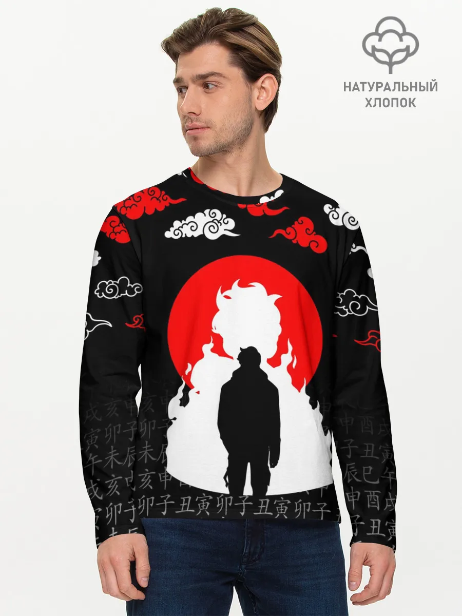 Мужской лонгслив базовый / СОН ДЖИН ВУ / SOLO LEVELING