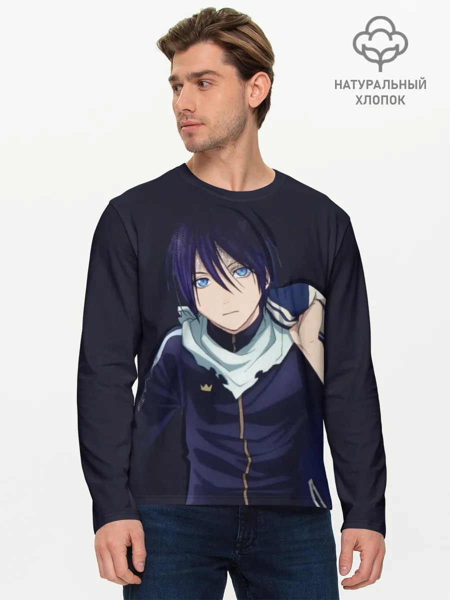 Мужской лонгслив базовый / Ято. Бездомный бог