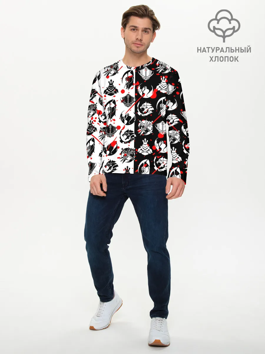 Мужской лонгслив базовый / SOLO LEVELING / ГИЛЬДИИ