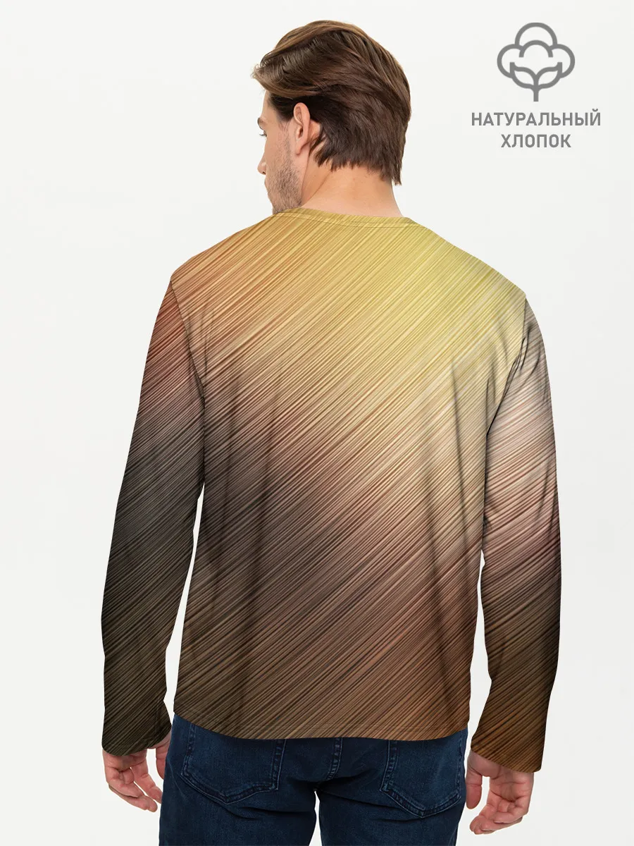 Мужской лонгслив базовый / Texture. Sun Glare