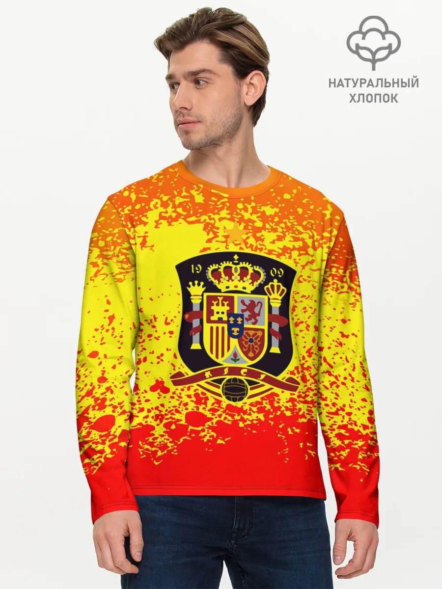 Мужской лонгслив базовый / Сборная Испании