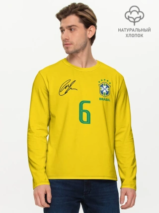 Мужской лонгслив базовый / Р. Карлос | футболка сборной