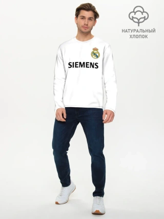 Мужской лонгслив базовый / Р. Карлос | футболка Реала