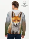 Мужской лонгслив базовый / рыжая лисица