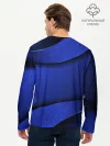 Мужской лонгслив базовый / 3D BLUE Вечерний синий цвет