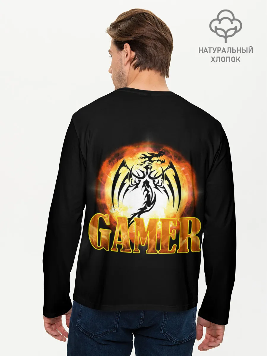 Мужской лонгслив базовый / GAMER | Геймер