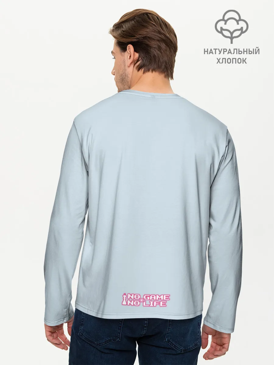 Мужской лонгслив базовый / No game no life