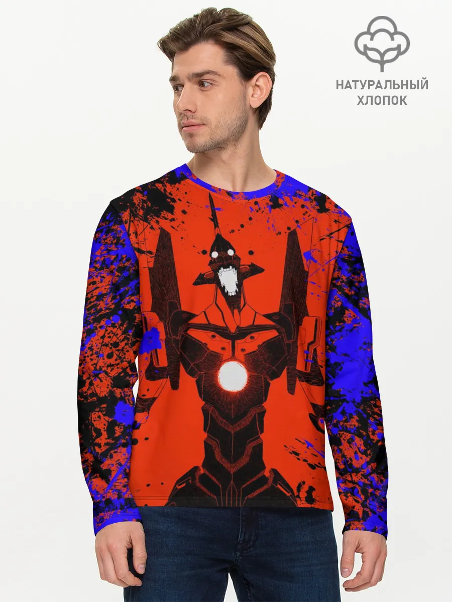 Мужской лонгслив базовый / Евангелион | Evangelion
