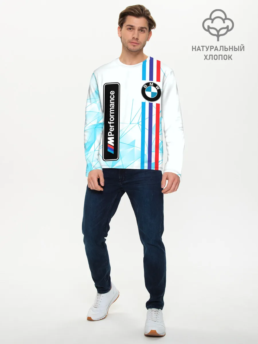 Мужской лонгслив базовый / BMW / БМВ / M PERFORMANCE