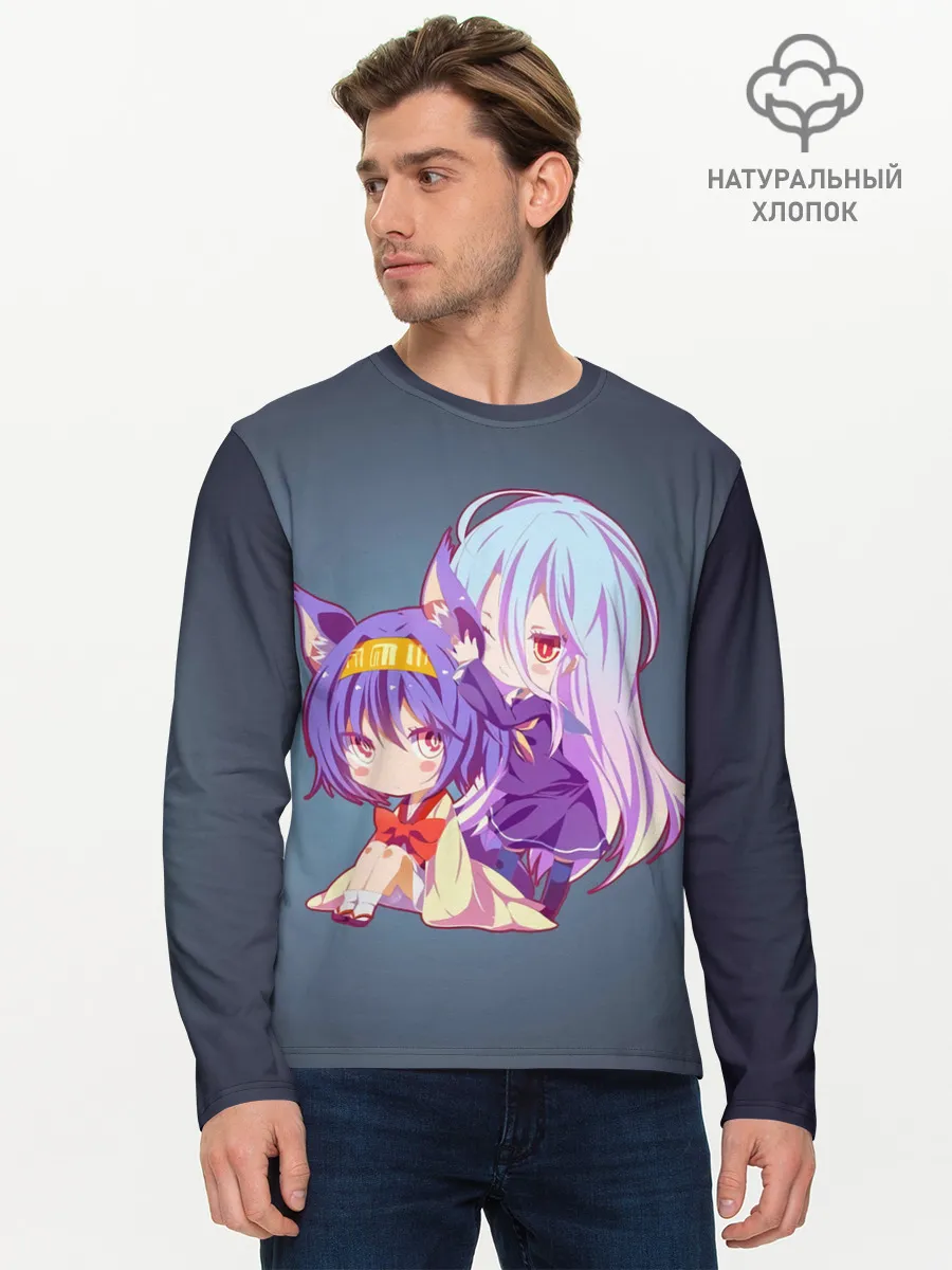 Мужской лонгслив базовый / Изуна и Широ