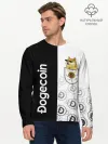 Мужской лонгслив базовый / DOGECOIN / DOGE / КАРМАН