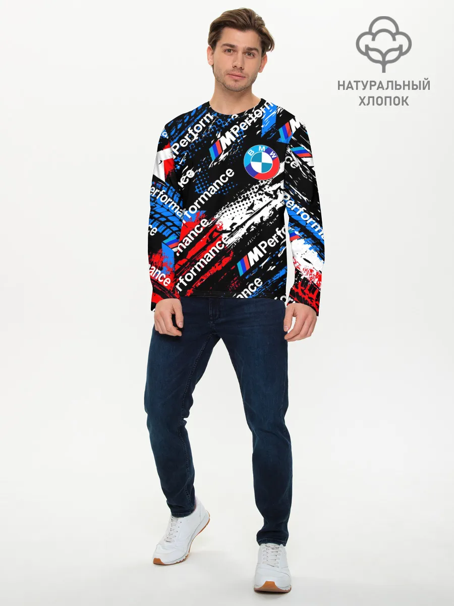 Мужской лонгслив базовый / BMW M PERFORMANCE / БМВ ГРАНЖ