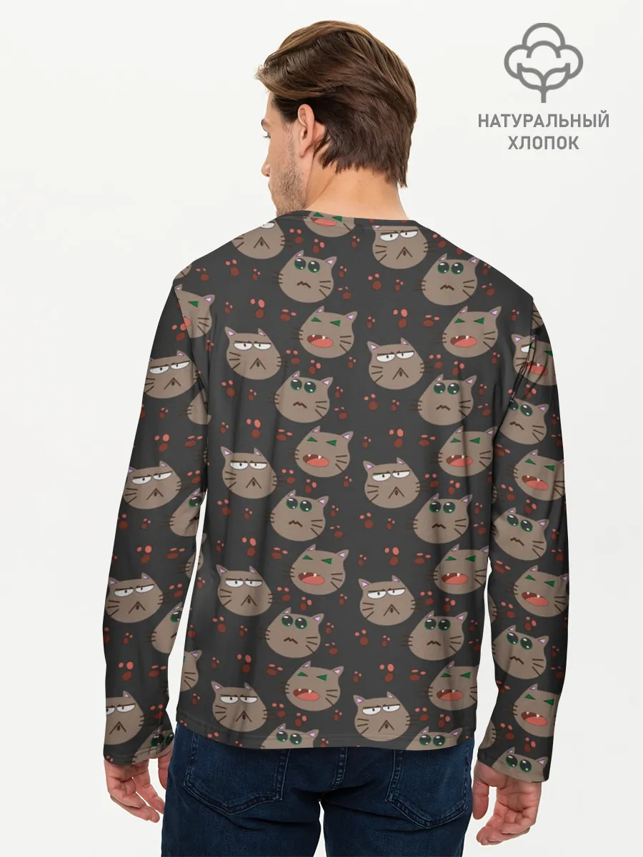Мужской лонгслив базовый / Котомания YES