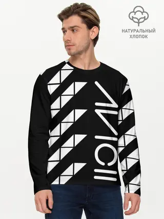 Мужской лонгслив базовый / AVICII ГЕОМЕТРИЯ