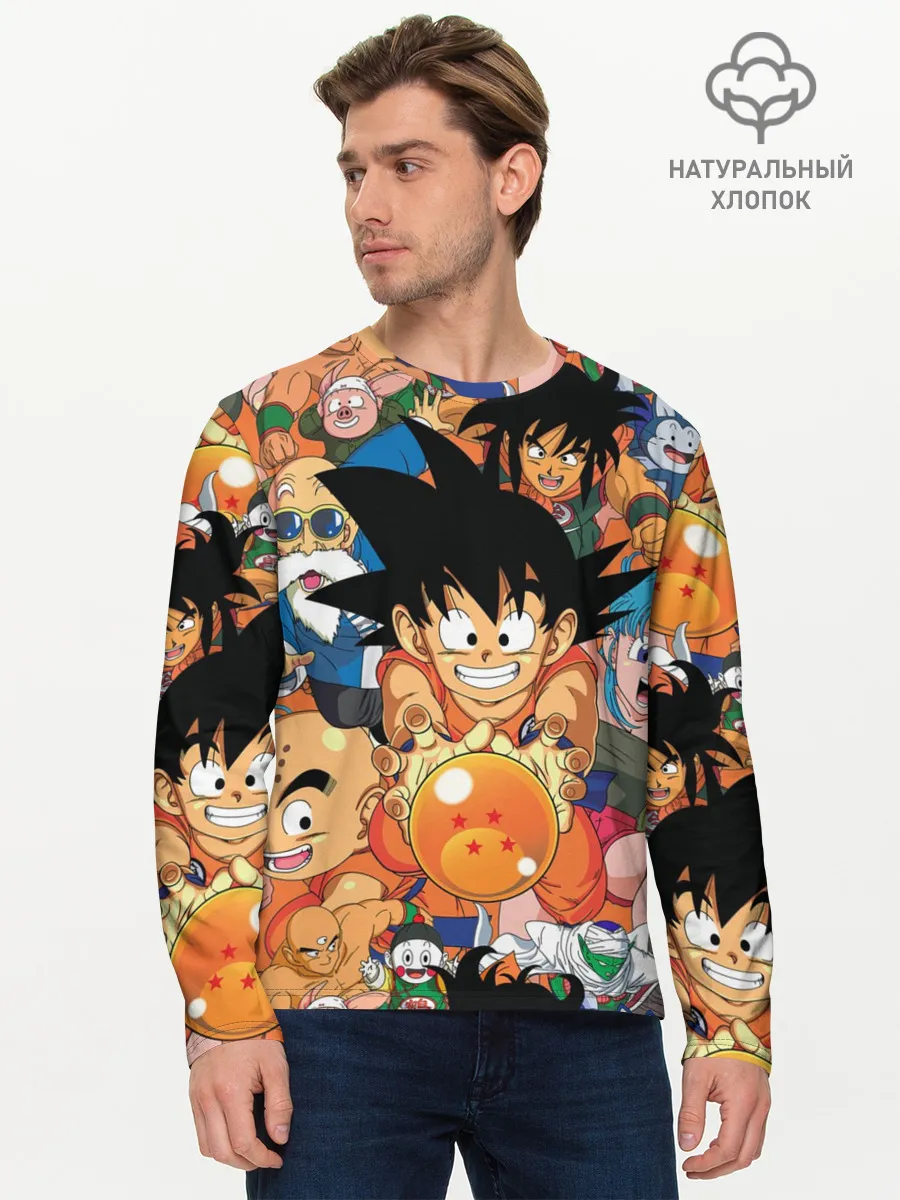 Мужской лонгслив базовый / Dragon Ball