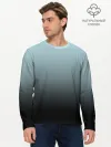 Мужской лонгслив базовый / Black and Blue gradient