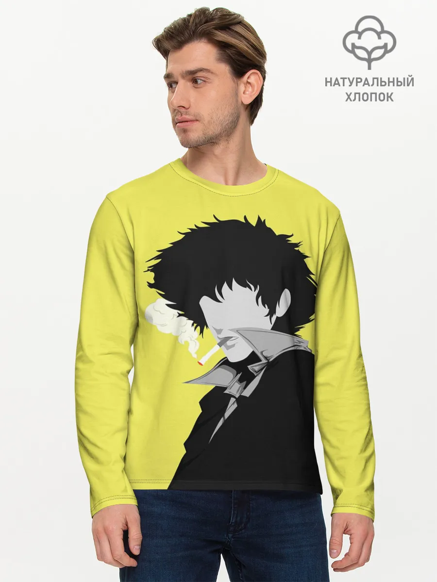 Мужской лонгслив базовый / Cowboy Bebop. Спайк Шпигель
