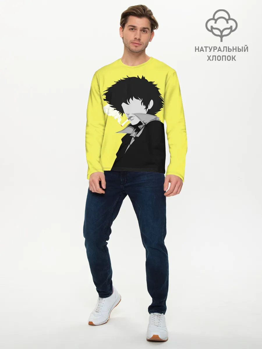 Мужской лонгслив базовый / Cowboy Bebop. Спайк Шпигель