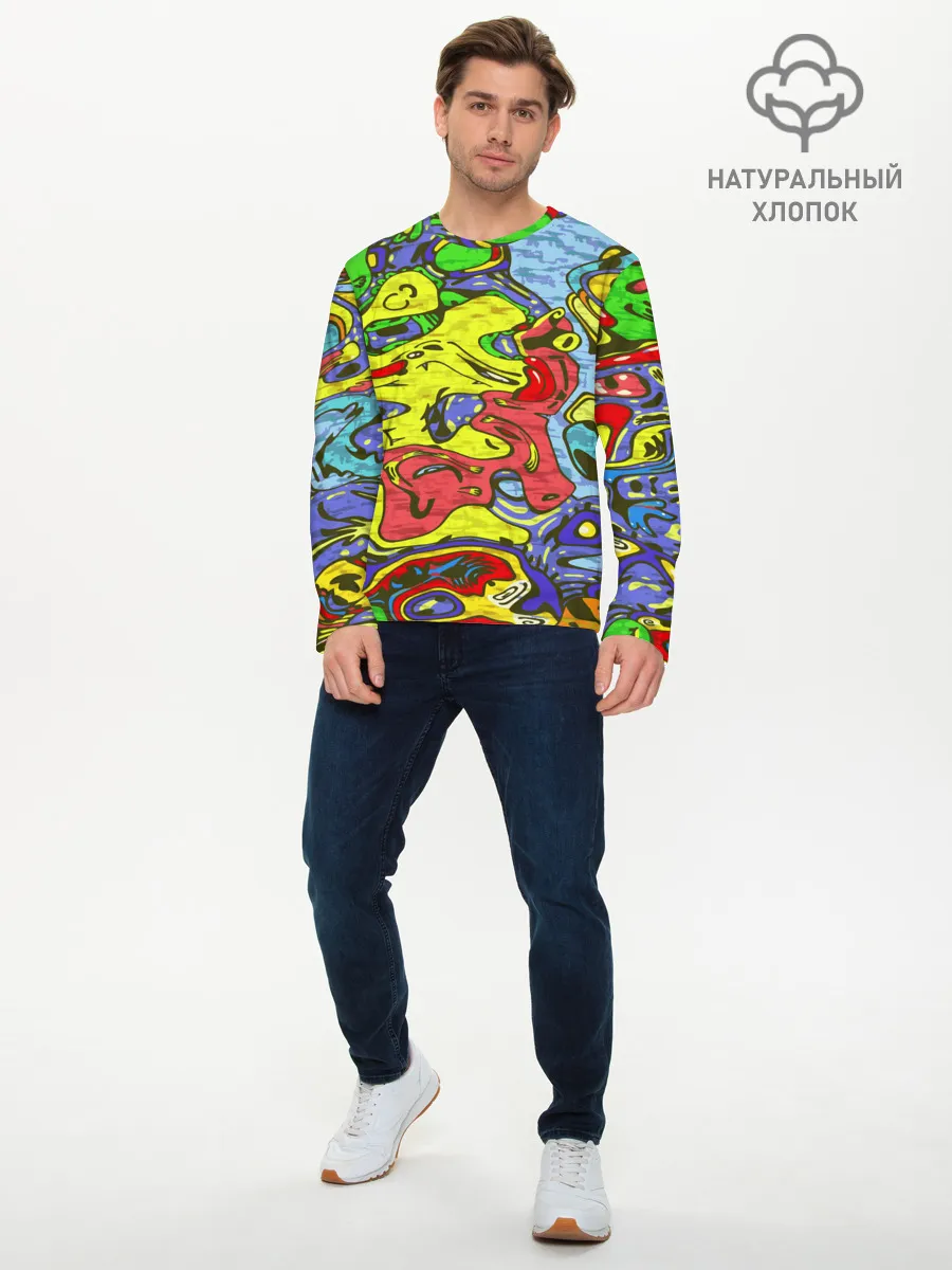 Мужской лонгслив базовый / Multicolored