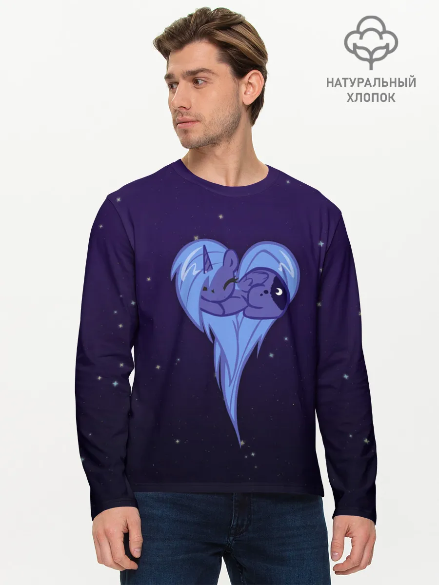 Мужской лонгслив базовый / Princess Luna