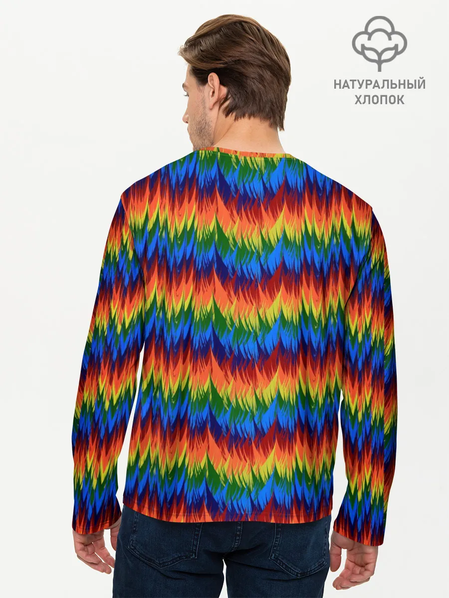 Мужской лонгслив базовый / РАДУЖНАЯ КИСЛОТА